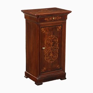 Charles X Bedside Table in Mahogany, France, 1800s
