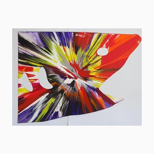 Damien Hirst, Requiem Spin Painting, 2009, Acrylic on Paper