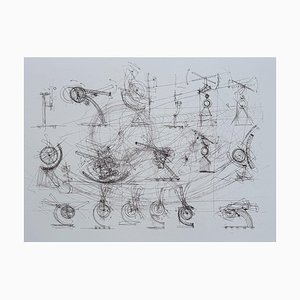 Jean Tinguely, Chaos, Gravure Originale