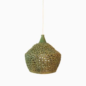 Hanging Lamp in Ceramic Green, 1970s
