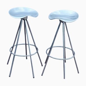 Jamaica Stools in Aluminium and Chrome by Pepe Coates for Amat, Set of 2