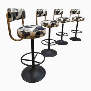 Schwedische Vintage Cobra Barhocker mit geometrischem Design von Borje Johanson, 1960er