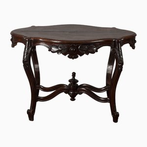 Table Basse Louis Philippe avec Côtés Ondulés