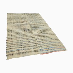 Türkischer Flachgewebter Vintage Kelim Teppich