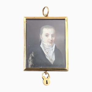 Pendentif Portrait Gentleman Géorgien