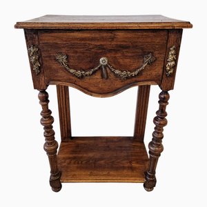 Oak Console with Drawer