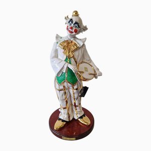 Clown aus Porzellan, Italien, 1980er