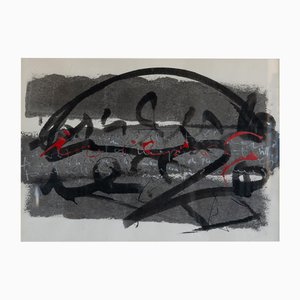 Josep Güell, Composition Abstraite, Technique Mixte sur Papier
