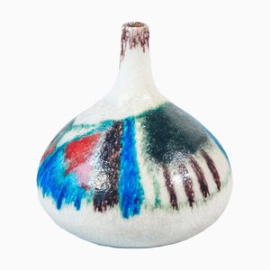 Vaso in ceramica dipinta di Guido Gambone, anni '50