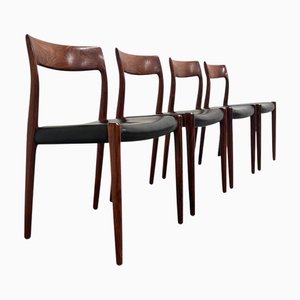 Danish Dining Chairs, 1960s, Set of 4