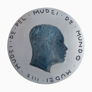 Natasha Lelenco, Currency #265, 2025, Acrylic & Metal Pigments on Wood