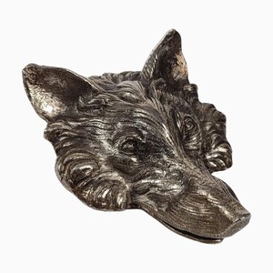 Porte-lettre ou trombone Tête de Loup Mid 20th Century dans le style Gucci