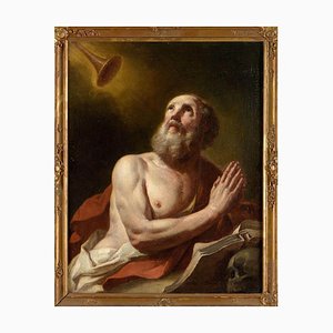 Flämischer Künstler, Hl. Hieronymus, 17. Jh., Öl auf Leinwand