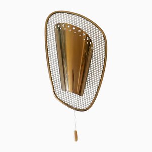 Mid-Century Moderne Wandlampe aus Messing, Deutschland, 1950er