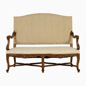 19th Century French Walnut Settee