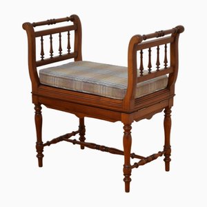 Victorian Walnut Music Stool, 1880