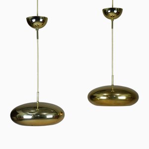 Lampade a sospensione di Henry Rygård per Falkenbergs Belysning, Svezia, anni '60, set di 2