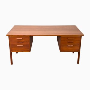 Danish Teak Desk with Drawers, 1960s