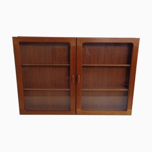 Wall Cabinet with Glass Doors from Dyrlund, Denmark, 1970s