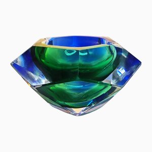 Cendrier Vintage en Verre de Murano par Flavio Poli pour Seguso, 1960s