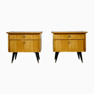 Vintage Sideboard Bedside Tables, 1960s, Set of 2