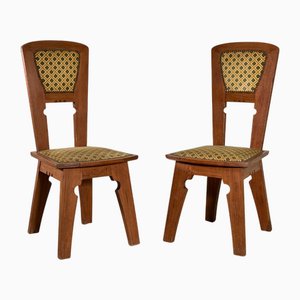 Lärchenholz Stühle, 1930er, 2er Set