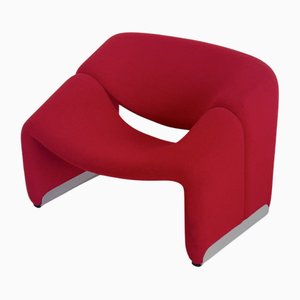 Groovy F598 M-Chair in Red by Pierre Paulin for Artifort