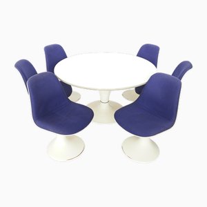 Orbit Series 6 Chairs & Table Set by Herman Miller for Farner & Grunder, 1970s, Set of 7