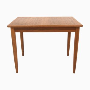 Mesa auxiliar escandinava de teca, Suecia, años 60