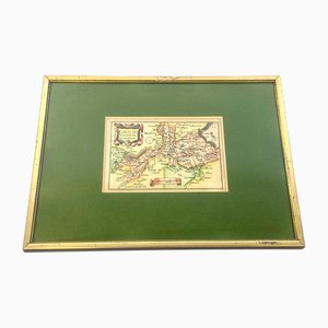 Christophe Tassin, Guelders in Netherlands, Colored Copperplate Engraving, 1633, Framed