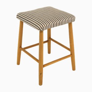 Scandinavian Beech Stool, Sweden, 1960s