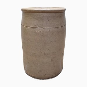 Vaso antico in gres grigio, fine XIX secolo