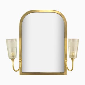 Miroirs de Salle de Bain avec Éclairage, France, 1950s