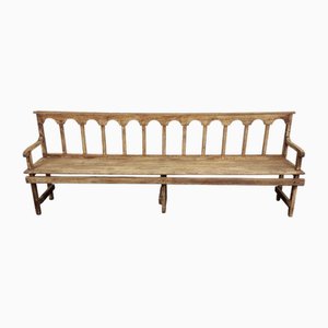 Patinated Church Bench in Fir