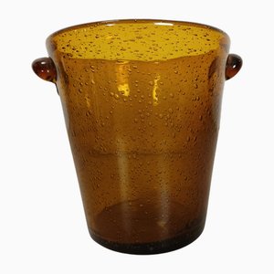 Copa de champán con sello de ámbar, años 50