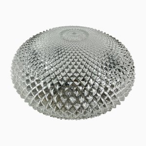 Lámpara de techo de cuatro luces de cristal de Murano Rostrato, años 60