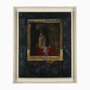 Emile Marzé, Figures, Mixed Media on Canvas