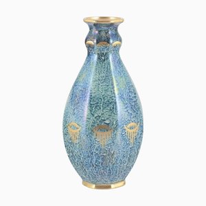 Vase Octogonal en Poterie d'Art par Josef Ekberg pour Gustavsberg, 1940s