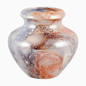 Jarrón Art Déco de cerámica Marmor Arabia, Finlandia, 1932