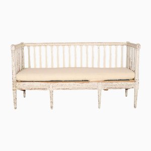 Swedish Original Painted Settle Bench