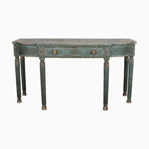 English Bow-End Console Table
