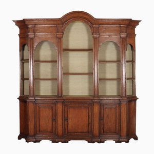 Italian Walnut Bookcase, 1920s