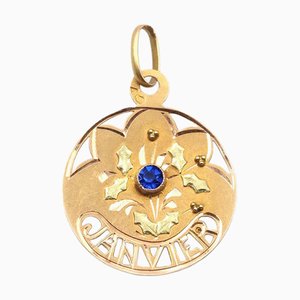 Médaille du Mois de Janvier Art Nouveau