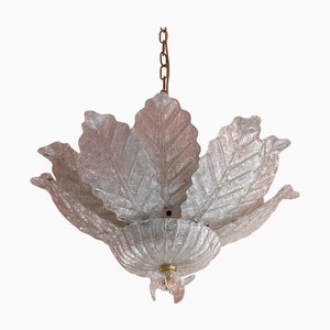 Plafón de cristal de Murano de Barovier & Toso, años 80