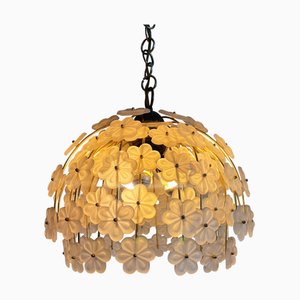 Murano Glass Floral Chandelier, 1980s