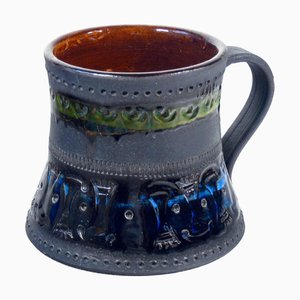 Tazza in ceramica di Aldo Londi per Bitossi