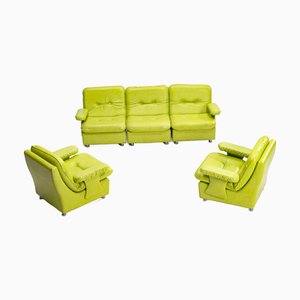 Modular Sofa and Armchairs Set, 1970s, Set of 5