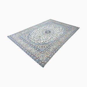 Alfombra oriental Nain 9la tejida a mano con contenido de seda