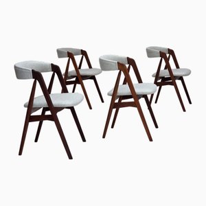 Chaises Modèle 205 par TH Harlev pour Farstrup Møbler, Danemark, 1950s, Set de 4