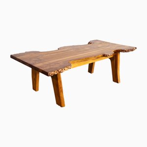 Table Basse Sculpturale en Loupe de Bois par Söwe Konst, Suède, 1970s